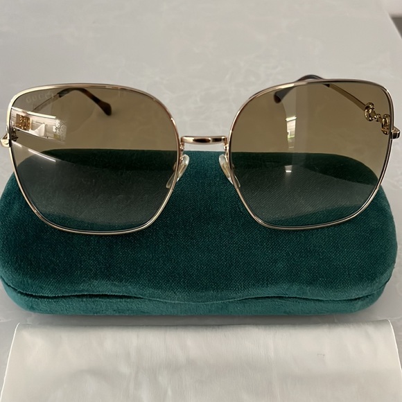 Gucci oversized metal sunglasses - Picture 3 of 7